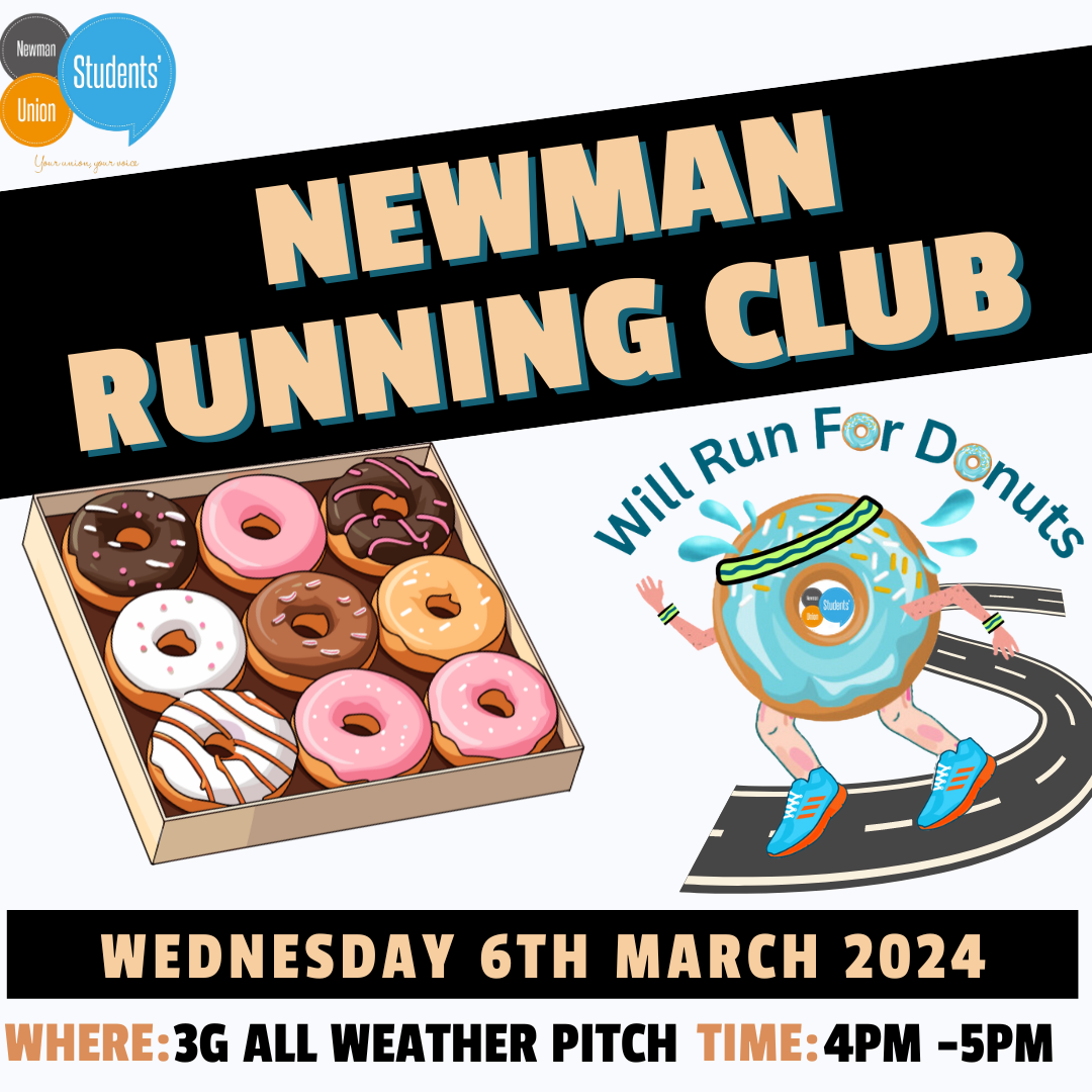 Advert for Newman Running Club click for more information